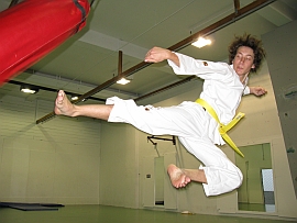 Jake Flying Side Kick